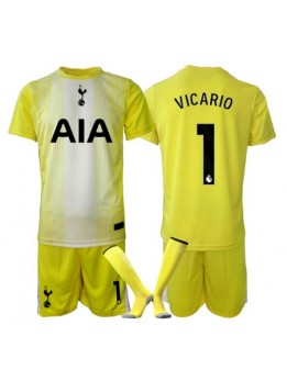 Tottenham Hotspur Guglielmo Vicario #1 Målvakt Replika Tredje Kläder Barn 2025-26 Kortärmad (+ byxor)